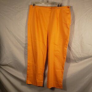 Tribella Orange Cropped Pants Size 14